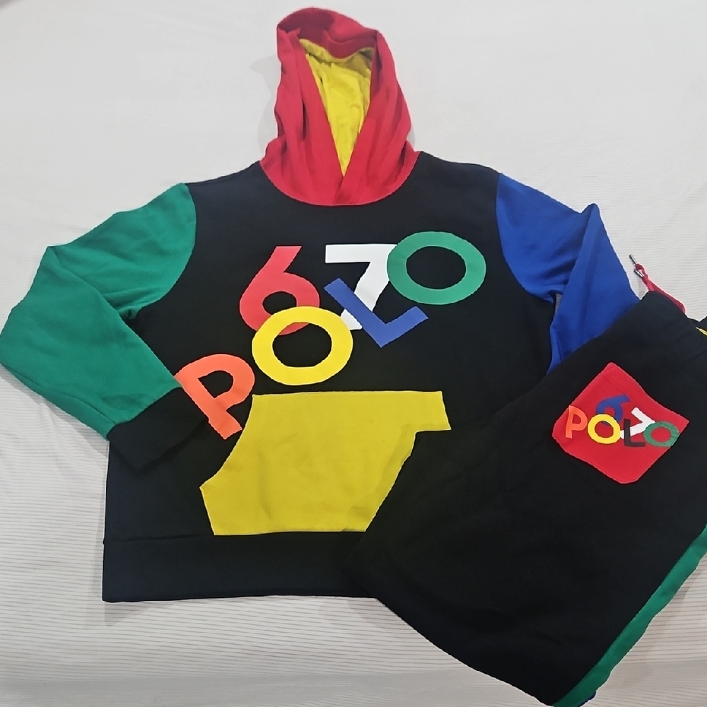 Polo by Ralph Lauren Multicolor Kids Hoodie and Pants Set